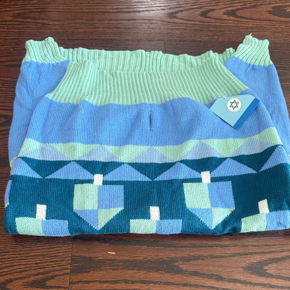 Target Blue and Green Hanukkah Dog Sweater